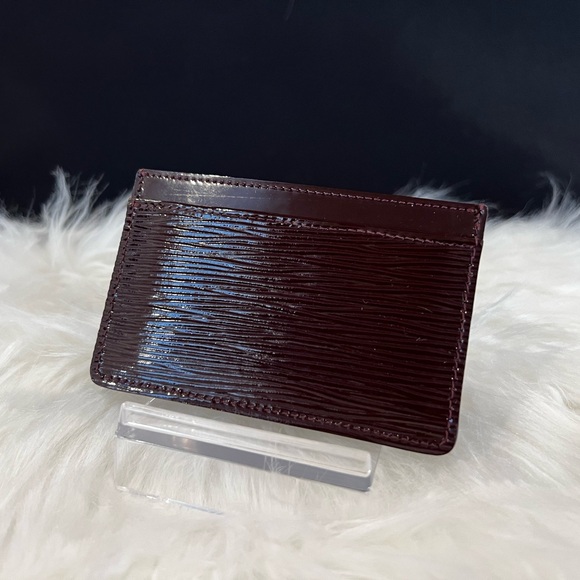Louis Vuitton Epi Electric Card Holder, Deep Burgundy - Picture 2 of 8